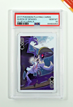 Pokemon PSA 10 Lillie & Lunala Queen Of Spades Poker Cards 2017 Japanese - Image 1