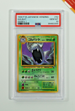 Pokemon PSA 10 Golbat #42 Vending Machine Serie 1 1998 Japanese - Image 1