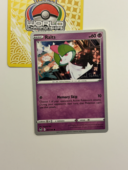 Ralts 067/195 2023 Pokemon World Championships Deck Variant Silver Tempest C - Image 1