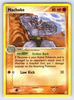 Machoke 41/101 2004 EX Hidden Legends Pokemon Card Non Holo Uncommon - Lp - Image 1