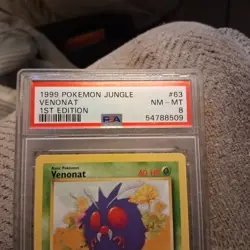 Pokemon TCG Venonat Jungle Card 63/64 Regular Common 1st Edition - Image 1