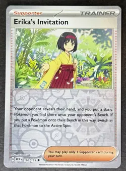 Erika's Invitation 160/165 Reverse Holo Scarlet & Violet 151 Pokemon Card TCG NM - Image 1