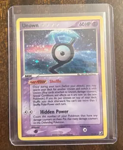 Unown G - G/28 - Pokemon Card Ex Unseen Forces Holo Rare - LP - Image 1