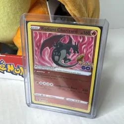 Radiant Charizard 011/078 Pokemon GO Ultra Rare Holo Set Shiny Pokemon Card NM - Image 1