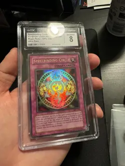 Yu-Gi-Oh! 2002 MRL-006 Spell Binding Circle CGC 8 Pop 1 - Image 3