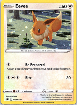 Eevee SWSH190 SWSH: Sword & Shield Promo Cards *Holo Bleed - Image 1