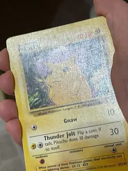 POKEMON PIKACHU 87/130 COMMON BASE SET 2 MP CARD - Image 3