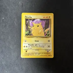 Pikachu 58/102 Unlimited Common Base Set Pokemon Card D10 - Image 1