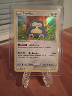 Pokemon TCG Snorlax Holo Rare Unbroken Bonds 2019 Card 158/214 - Image 1