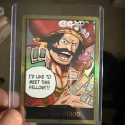 DON!! Card (Gol.D.Roger) (Gold) Carrying On His Will Foil - Image 1