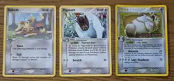 Pokemon Cards Slakoth Vigoroth Slaking Set Ex Deoxys /107 Holo Rare Stamped - Image 1