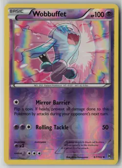 Wobbuffet 67/162 Pokemon Reverse Holo BREAKthrough Uncommon Near Mint Card (NM)1 - Image 1