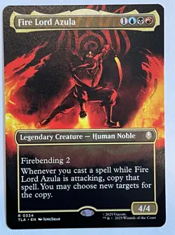 Fire Lord Azula (0334) - Borderless R MTG Avatar: The Last Airbender M/NM, En - Image 1