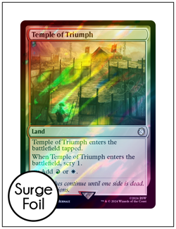 1x Temple of Triumph, Fallout Surge Foil, Magic MTG NM - Image 1