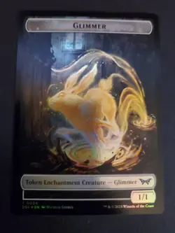 1x - Glimmer \ Spirit Token - FOIL - Duskmourn: House of Horror - NM MTG - Image 1