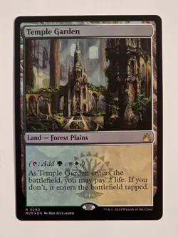 Temple Garden R0290 Foil Ravnica Remastered Magic the Gathering NM Never Played - Image 1