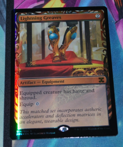 Magic the Gathering - Lightning Greaves - Aether Revolt Masterpieces - MTG NM - Image 1