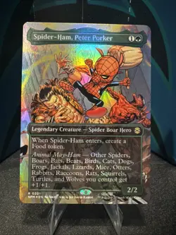 Magic: The Gathering Spider-Man Spider-Ham, Peter Porker (Borderless) Foil - Image 1
