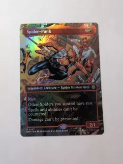 Spider-Punk (0207) (Borderless) Marvel's Spider-Man Foil NM!!! - Image 1