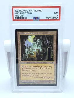 Ancient Tomb (Tempest) PSA 7 NM Magic: The Gathering - Vintage Rare Land - Image 1