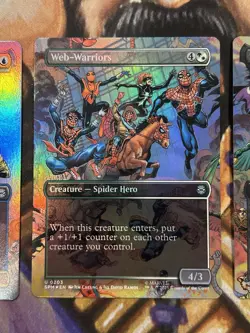 Spider-Man Noir, SP dr by Peni, Web Warriors (Borderless) Set English Foil - NM - Image 3