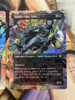 Spider-Man Noir, SP dr by Peni, Web Warriors (Borderless) Set English Foil - NM - Image 4