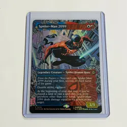 2025 Magic: The Gathering MARVEL'S SPIDER-MAN R #216 Spider-Man 2099 FOIL NM - Image 1