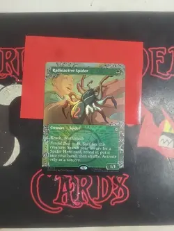 Magic The Gathering Marvel's Spider-Man "Radioactive Spider" 212 FOIL BORDERLESS - Image 1