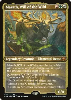 Marath, Will of the Wild - Foil Etched CMR NM MTG - Image 1