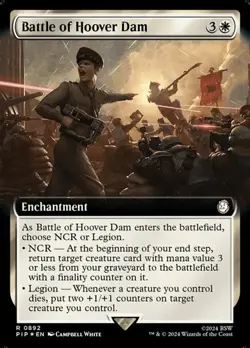 Battle of Hoover Dam - Surge Foil Extended Art PIP NM MTG - Image 1