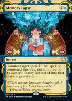Memory Lapse - Foil Etched Extended Art STX NM MTG - Image 1