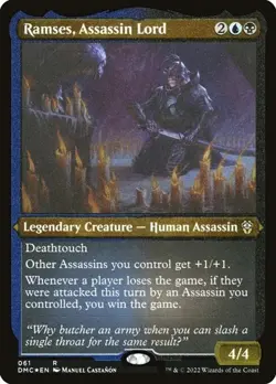 Ramses, Assassin Lord - Foil Etched DMC NM MTG - Image 1