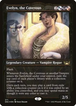 Evelyn, the Covetous - Gilded Foil Showcase Streets of New Capenna NM MTG - Image 1