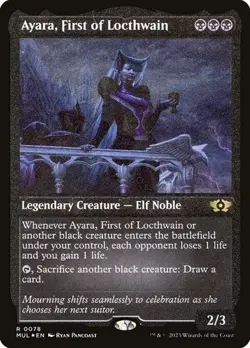 Ayara, First of Locthwain - Foil Etched MUL NM MTG - Image 1