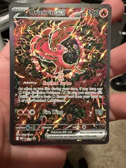 ORICORIO EX 024 Phantasmal Flames UPC Black Star Promo Pokemon TCG Card - Image 3