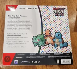 Pokemon TCG Scarlet & Violet 151 Poster Collection Box - 3 Packs FACTORY SEALED - Image 2