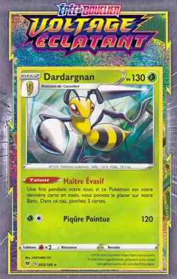 Dardargnan - EB04:Voltage Eclatant- 003/185 - Carte Pokemon Neuve Francaise - Image 1