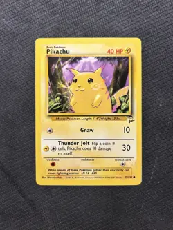 Pokemon TCG Pikachu 87/130 Base Set 2! MP Condition! See Description! - Image 1
