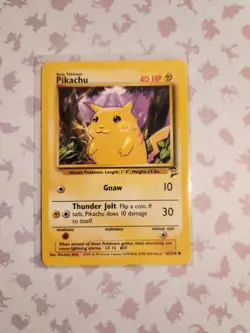 Pikachu 87/130 Base Set 2 Unlimited Pokemon TCG - Image 1