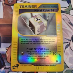 Pokemon Metal Cube 01 Aquapolis Reverse Holo 129/147 NM See Pics - Image 1