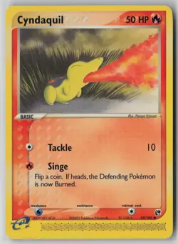 Cyndaquil 59/100 Pokemon TCG Sandstorm Regular e-Reader WOTC (Light Play) LP 1 - Image 1