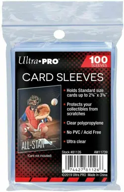 Ultra PRO Soft Trading Card Penny Sleeves Pack of 100, Magic Pokemon NBA NFL TCG - Image 1