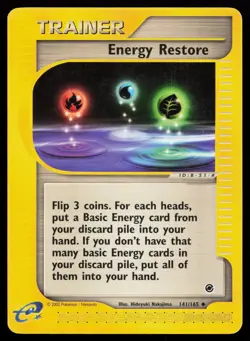 Energy Restore 141/165 Uncommon Expedition Pokemon Card - Image 1