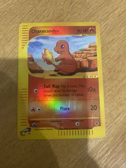 Pokemon Charmander Card 97/165 Expedition Base Set Reverse Holo - Image 1