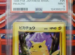 Pikachu 1996 Japanese Base Set PSA 9 Holo Pokemon Card - Image 2