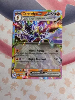 Ceruledge EX 036/191 Double Rare Pokemon TCG Card Surging Sparks - Image 1