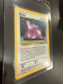 Pokemon TCG Ditto Fossil Holo Rare Card 3/62 LP - Image 3