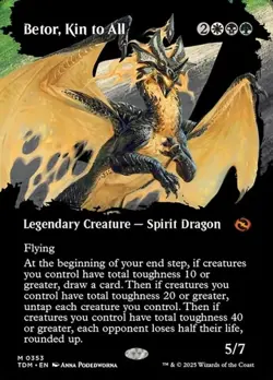 Betor, Kin to All - Foil Extended Art TDM NM MTG - Image 1