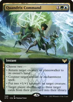 Quandrix Command - Foil Extended Art STX NM MTG - Image 1