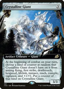 Crystalline Giant - Foil Extended Art IKO NM MTG - Image 1